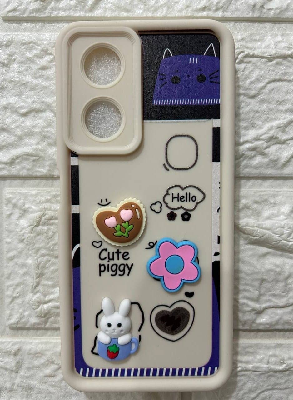 Back Cover Compatible With Phone Oppo A58 4G - Multi Color 15