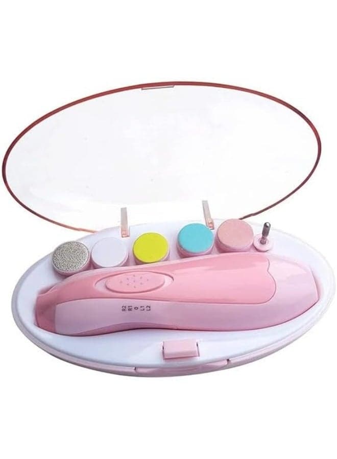 Baby Nail Trimmer Electric Nail File Baby Nail Clippers, 20 in 1 Safe Nail Filer Grinder Kit for Newborn Infant Toddler Kids or Adults Toes Fingernails Care Trim Polish, Led Light and Grinding Heads - multicolor Grooming & Healthcare