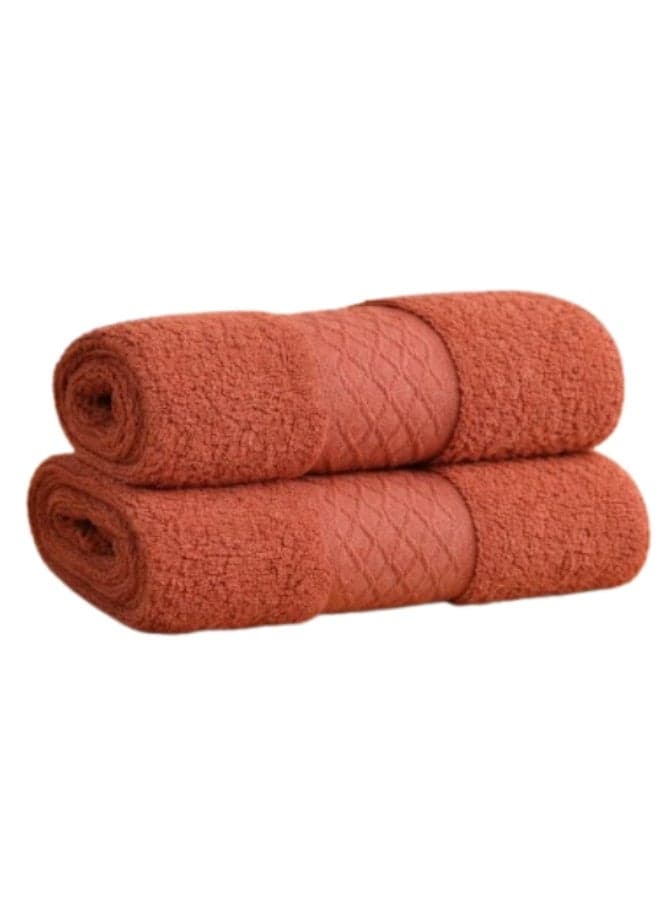 100% Cotton Luxury Hand Towels 2 pcs – 500 GSM High loop, Heavyweight & Super Absorbent, weaves break