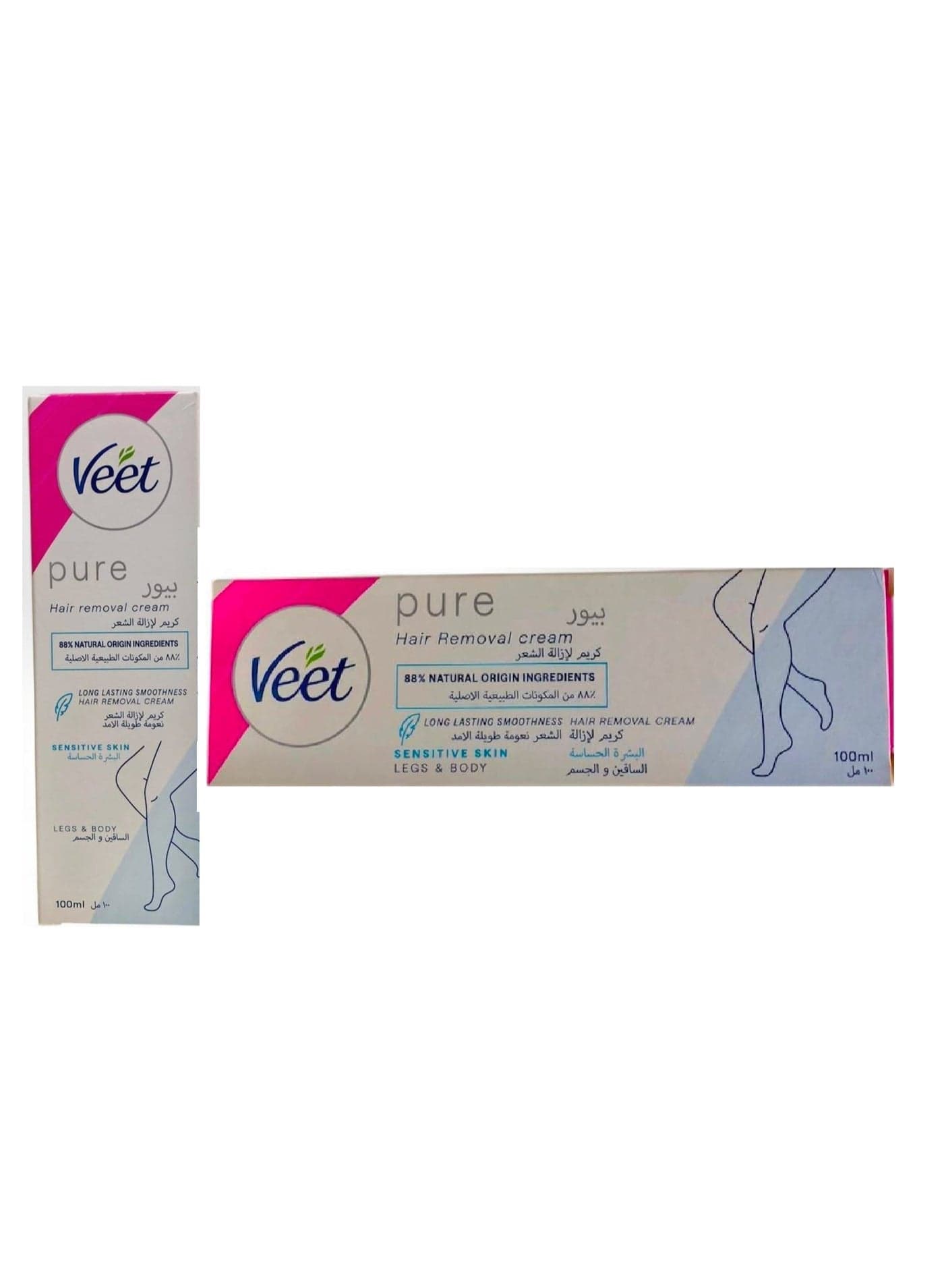 Veet Cream Hair Removal Sensitive Skin 100 Gm (May Vary Packing) Personal Care (٤)