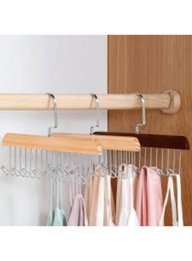 Smart Clothing Organizer and Hanger with 8 Hooks for Easy Storage of Scarves, Underwear, Pants, and Ties – Space-Saving Multi-Use Design for an Organized Closet Closet Clothes Hangers (7)