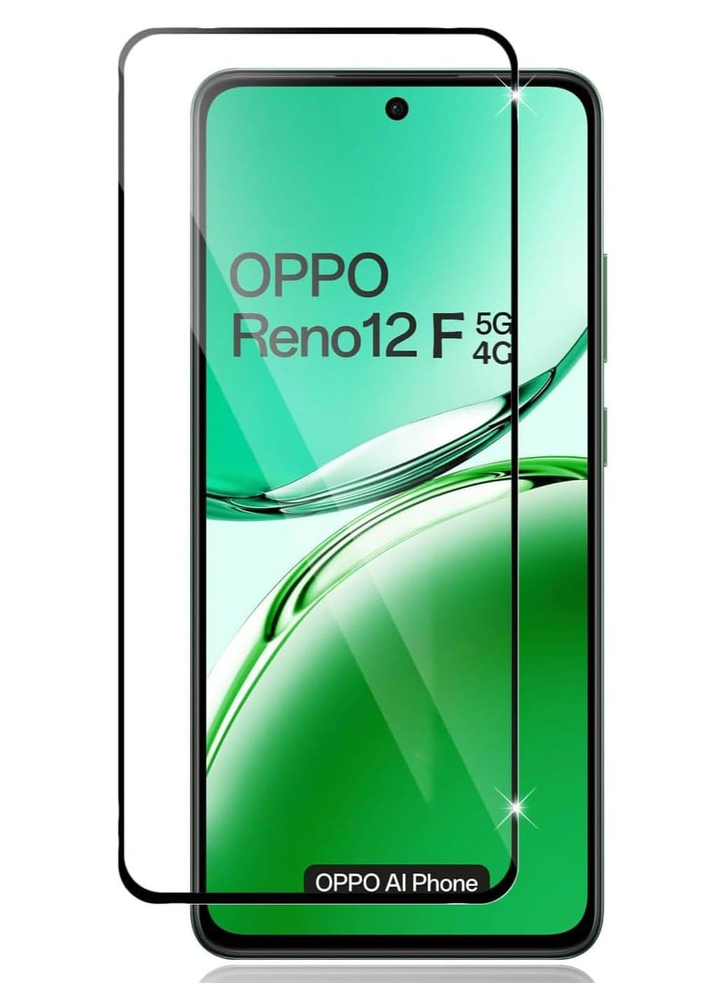Tempered Glass Screen Protector, 9H Hardness Anti-Scratch Tempered Glass flim, Case Friendly,Anti-Scratch For Oppo Reno 12F 4G/5G Mobile Screen Protectors