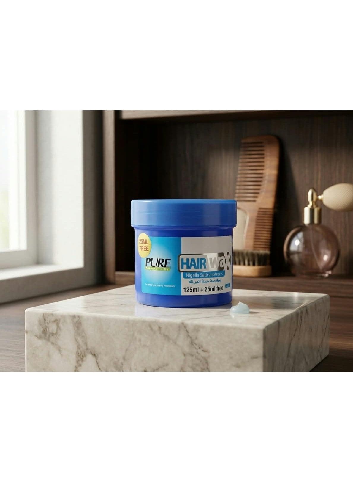 Pure Hair Wax Cream with Black Seed Extract, 125ml + 25ml Free (2)