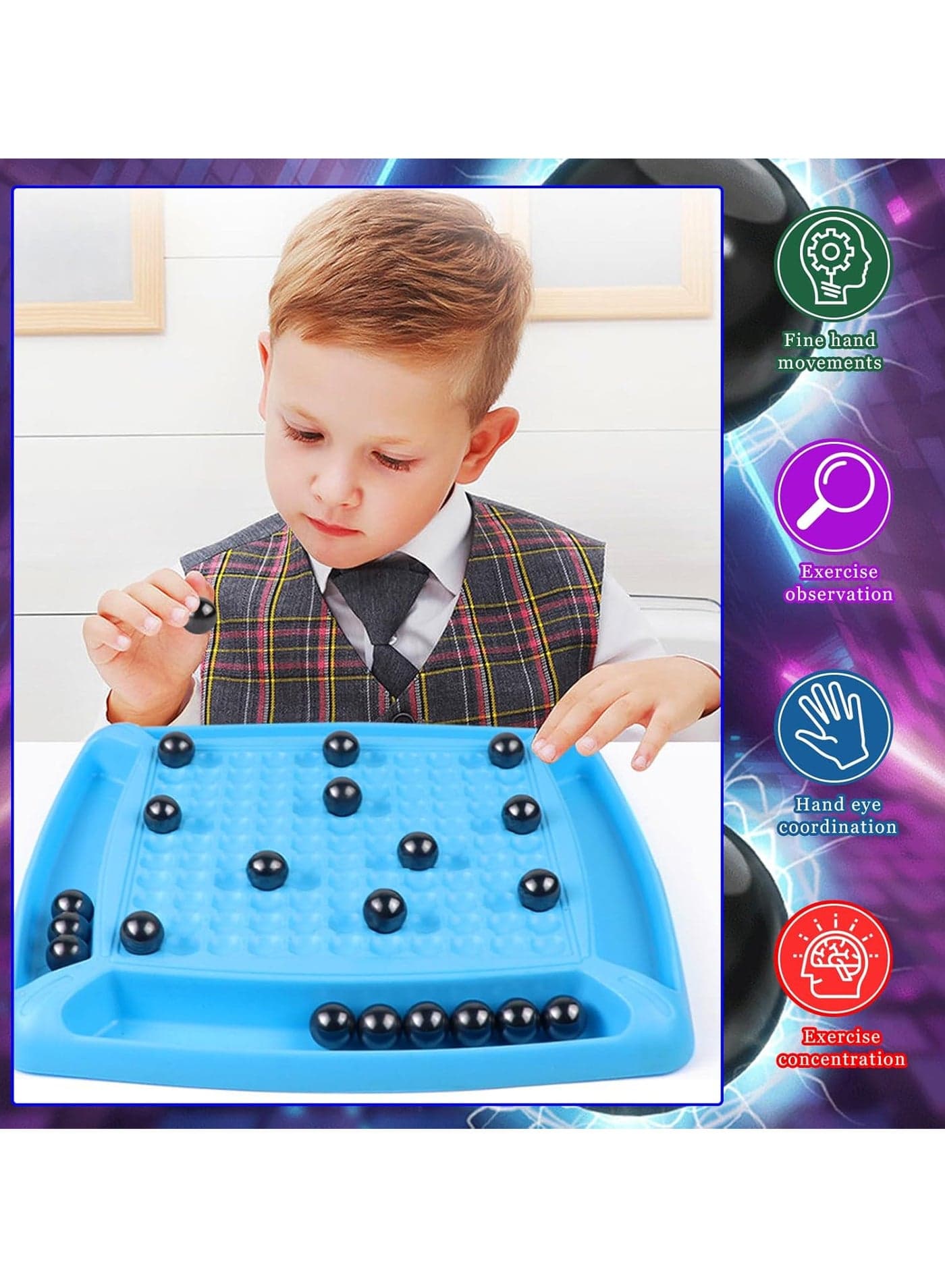 Magnetic Chess Game, Magnetic Chess Board, Magnetic Table Game, Chess Board Game, Battle Chess with Magnetic, Magnetic Chess Game for Family Reunions and Travel (4)