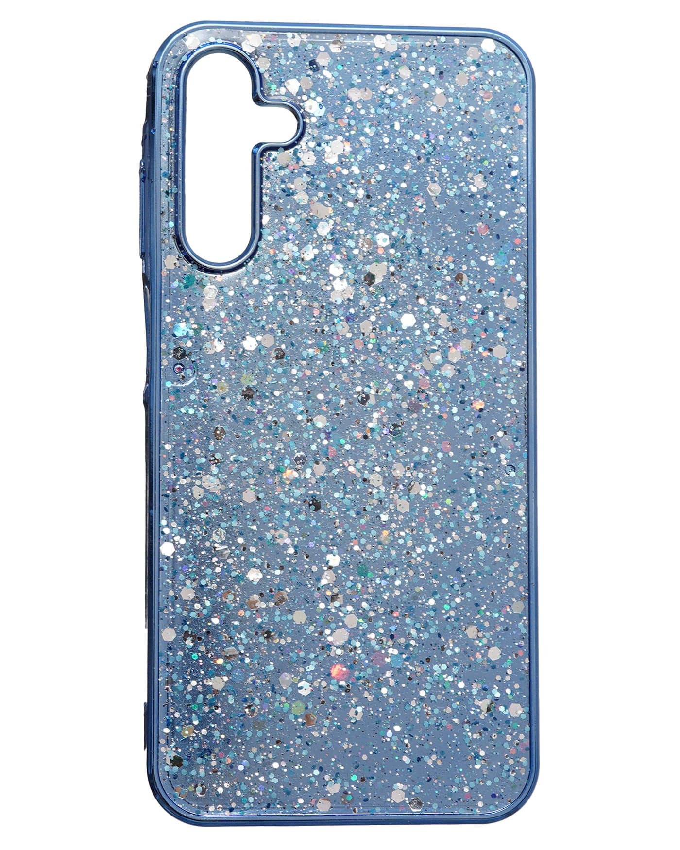 Glitter Plastic Mobile Phone Case With Cute Design for Samsung Galaxy A15 - Blue Cases & Covers