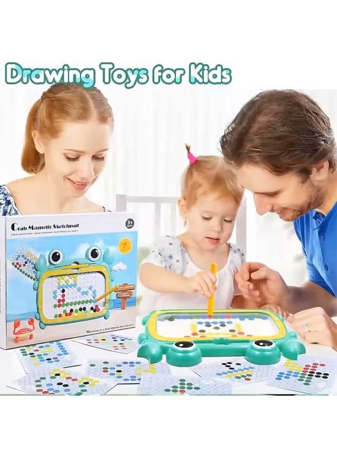 Magnetic Drawing Board for Kids with Magnetic Beads & 10 Pattern Cards Magnets & Magnetic Toys (3)