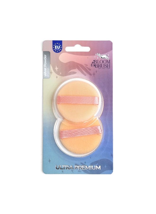BLOOM & BRUSH Velvet Powder Puff -2pcs Face Makeups