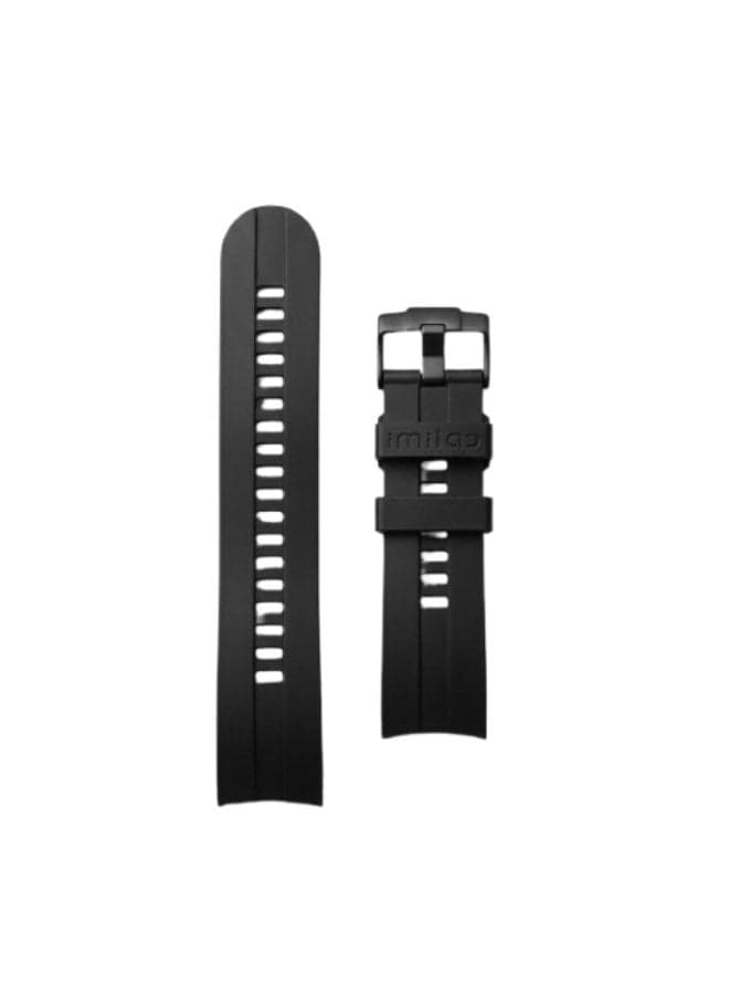 Silicone Smartwatch Band in Black & White with Soft, Flexible Fit for Everyday Use Stylish Dual-Color Replacement Strap, Durable, Lightweight & Comfortable Design