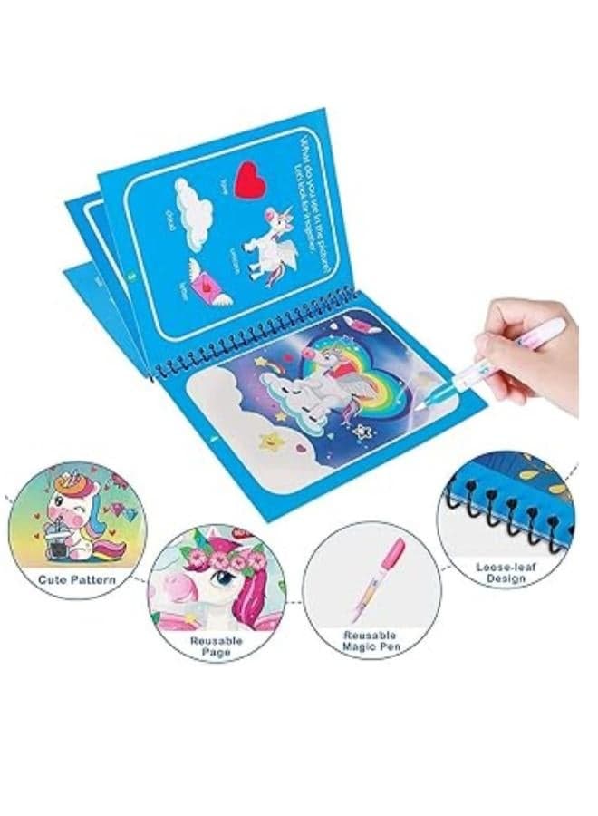 Magic Water paint coloring book with pen children multi-shape book with pen- Drawing and coloring brochure-Assorted Drawing & Painting Supplies