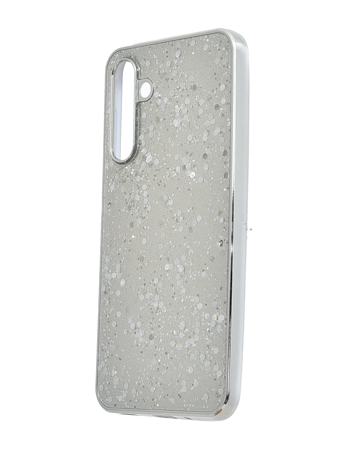 Glitter Plastic Phone Case for Samsung Galaxy A16 - Silver Cases & Covers (٣)