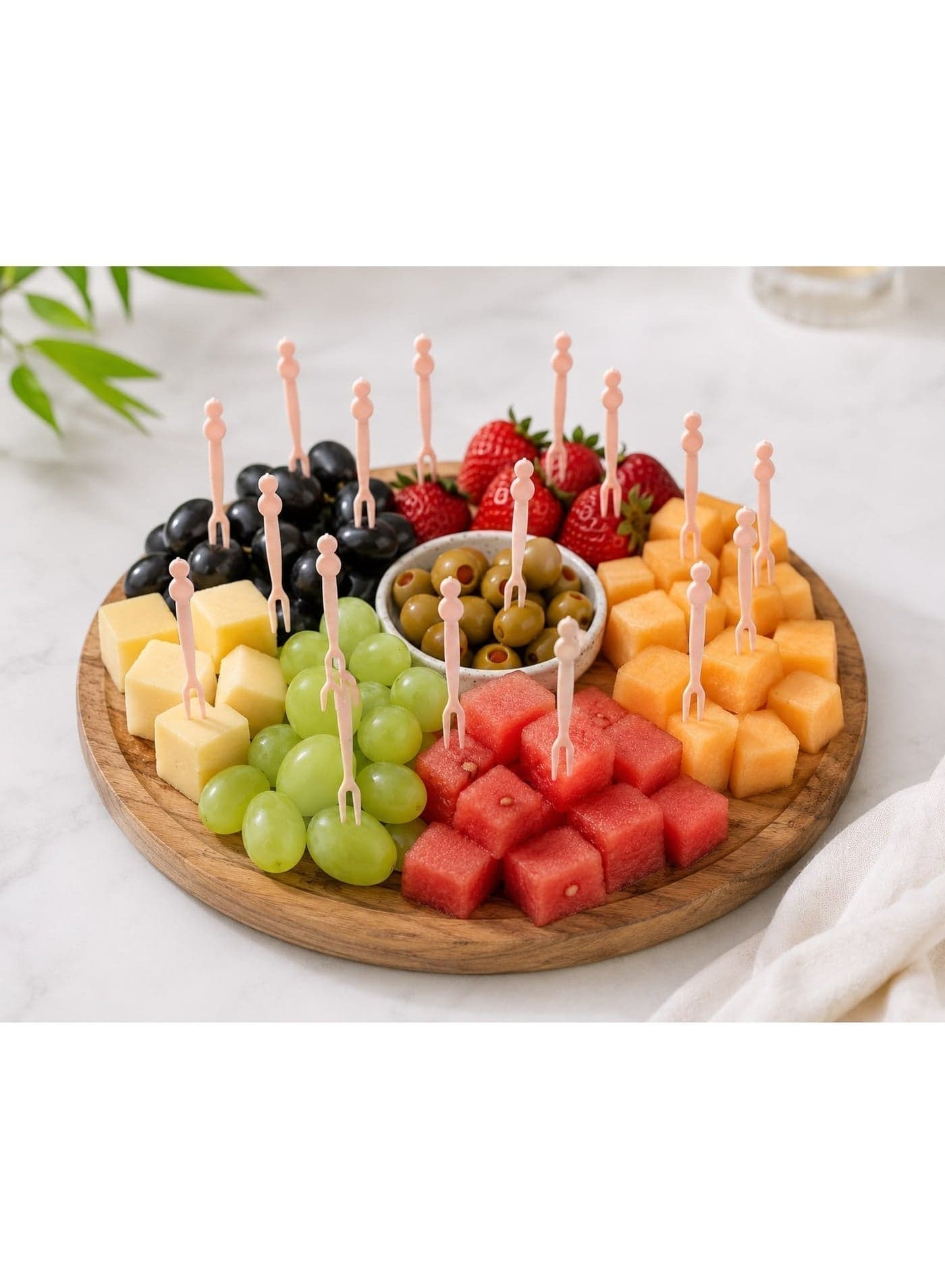 Pack of 50 Mini Fruit Forks for Kids Food Picks for Fruits Lunch Boxes and Parties Forks & Fork Sets (٨)