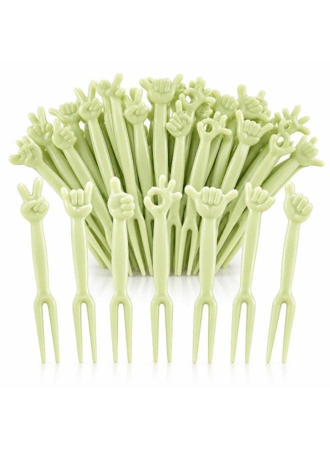 Pack of 50 Mini Fruit Forks for Kids Food Picks for Fruits Lunch Boxes and Parties Forks & Fork Sets (١٢)