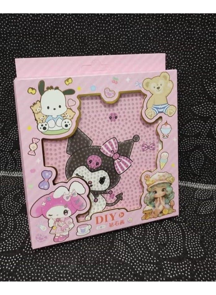 Kuromi Diamond Painting Kit for Kids with Frame Drawing & Painting Supplies