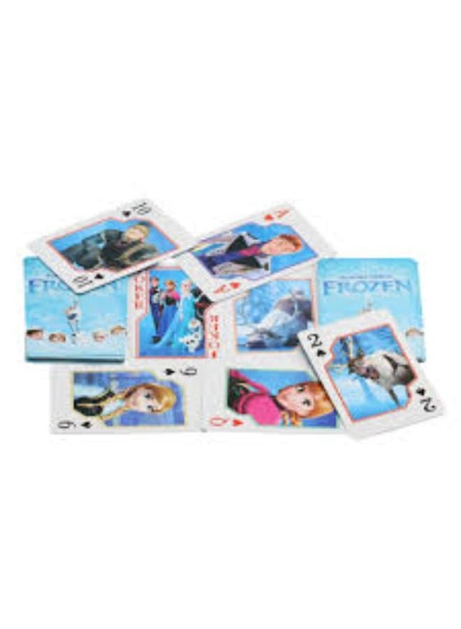 Disney Frozen Playing Cards: Anna and Elsa Standard 52-Card Deck for Kids and Families (٢)