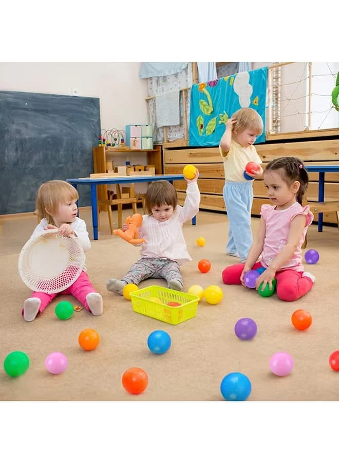 50-piece multi-colored soft ocean pit ball play set for ages 1 year and up Outdoor Play Balls (٦)