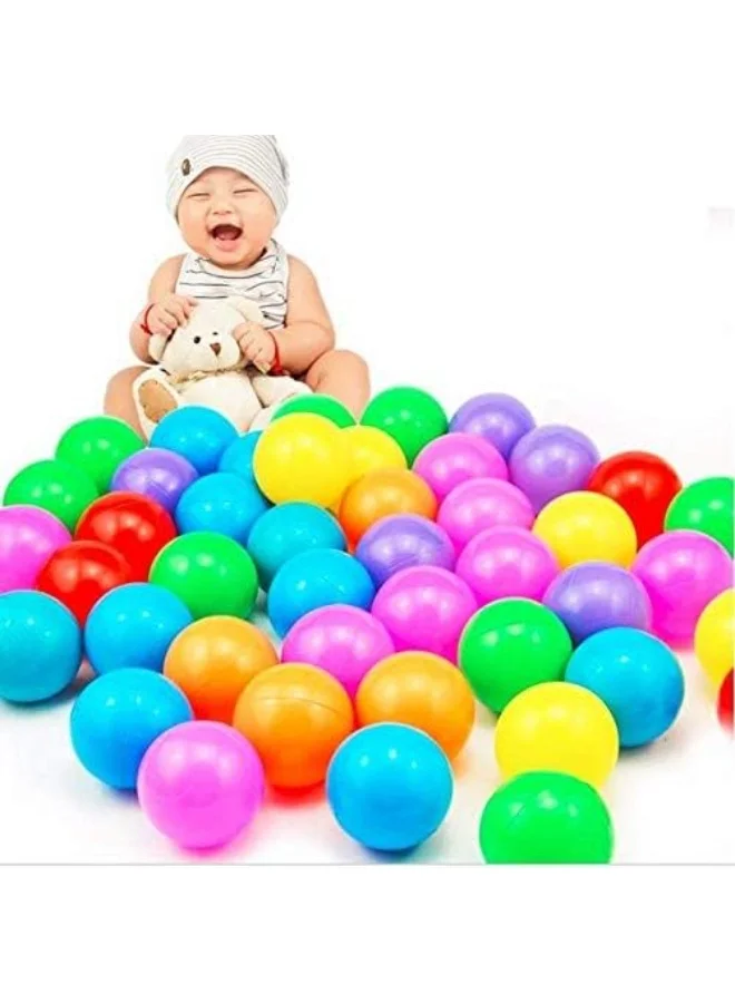 50-piece multi-colored soft ocean pit ball play set for ages 1 year and up Outdoor Play Balls (٣)