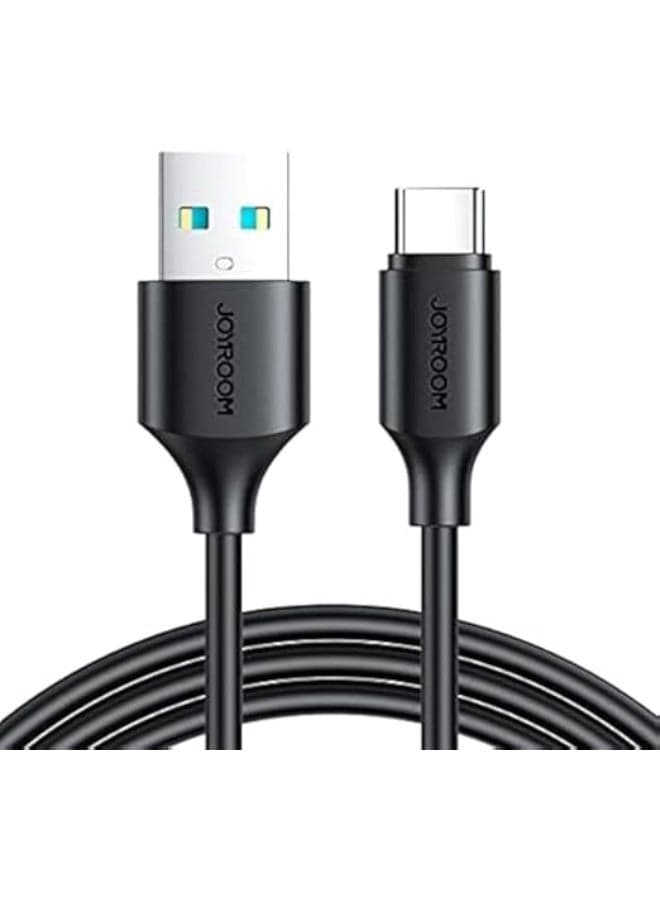 Joyroom 3A USB-C Cable with Reinforced Design, 0.25m, Super Fast Charging for Smartphones, Tablets, and Laptops BLACK Data Cables