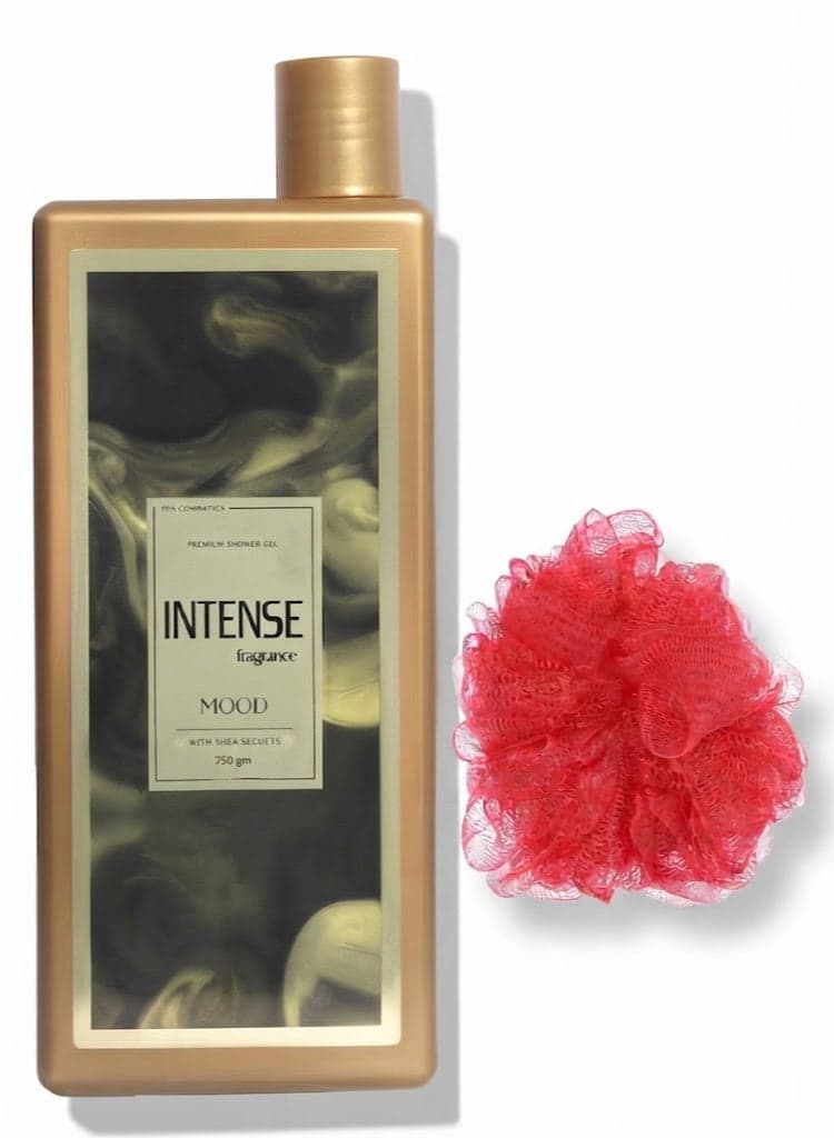 Mood Shower Gel Intense With Shea Secrets - 750 Gm + Lofa Multi Color Shower Gels & Body Wash (٢)