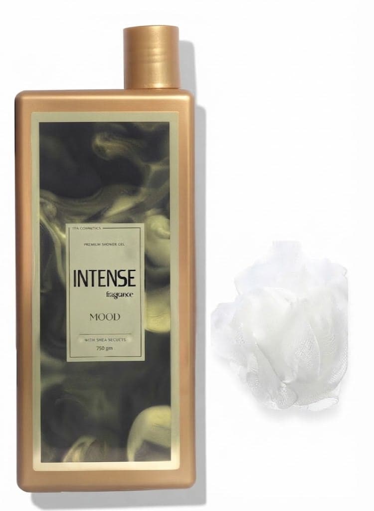 Mood Shower Gel Intense With Shea Secrets - 750 Gm + Lofa Multi Color Shower Gels & Body Wash (٣)