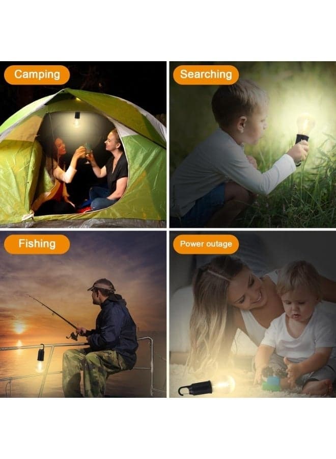 Multi-Mode LED Camping Lantern – Portable Waterproof Flashlight for Tent, Hiking, Outdoor Activities, Backyard and Emergency Use – USB Rechargeable, Energy Saving, Battery Operated-with 3 lighting modes Lights & Lanterns (١١)