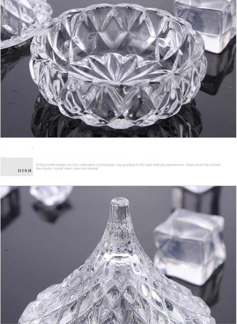 Elegant Mini Crystal Moon Shape Favors for Hospitality Events and Weddings Decorative Sugar Bowl and Candy Dish Bonbonniere for Table Decor (3)