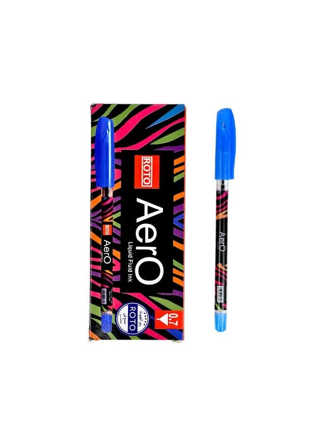 ROTO Ballpoint Pen – Blue Ink – Box of 12 Pens Rollerball Pens