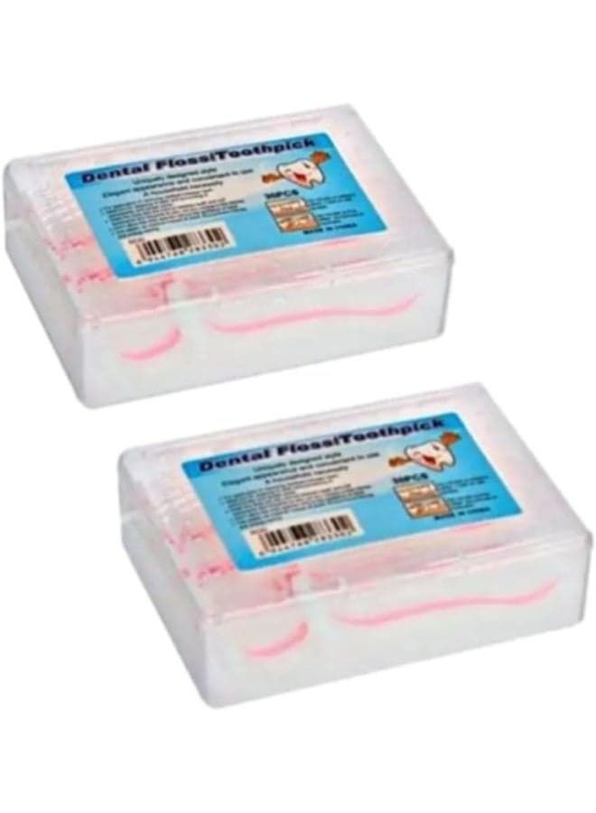 Dental Flosser and Dental Flosser for Teeth Cleaning and Gum Care, 60 Pieces, 2 Packs Dental Floss & Flossers