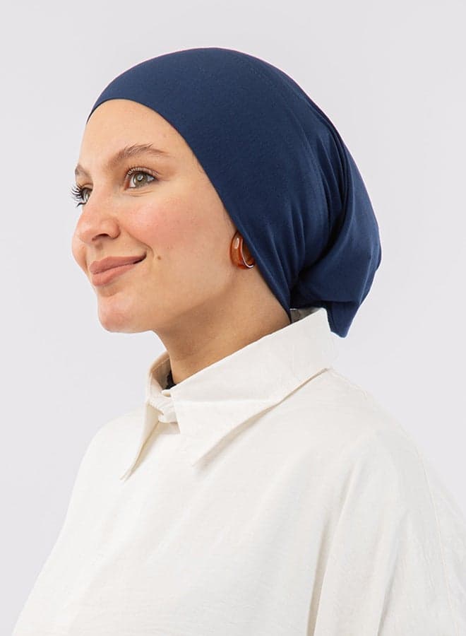 Tie Shop - Syrian Bonnet Closed End - Navy Blue For Women Women's Fashion Scarves