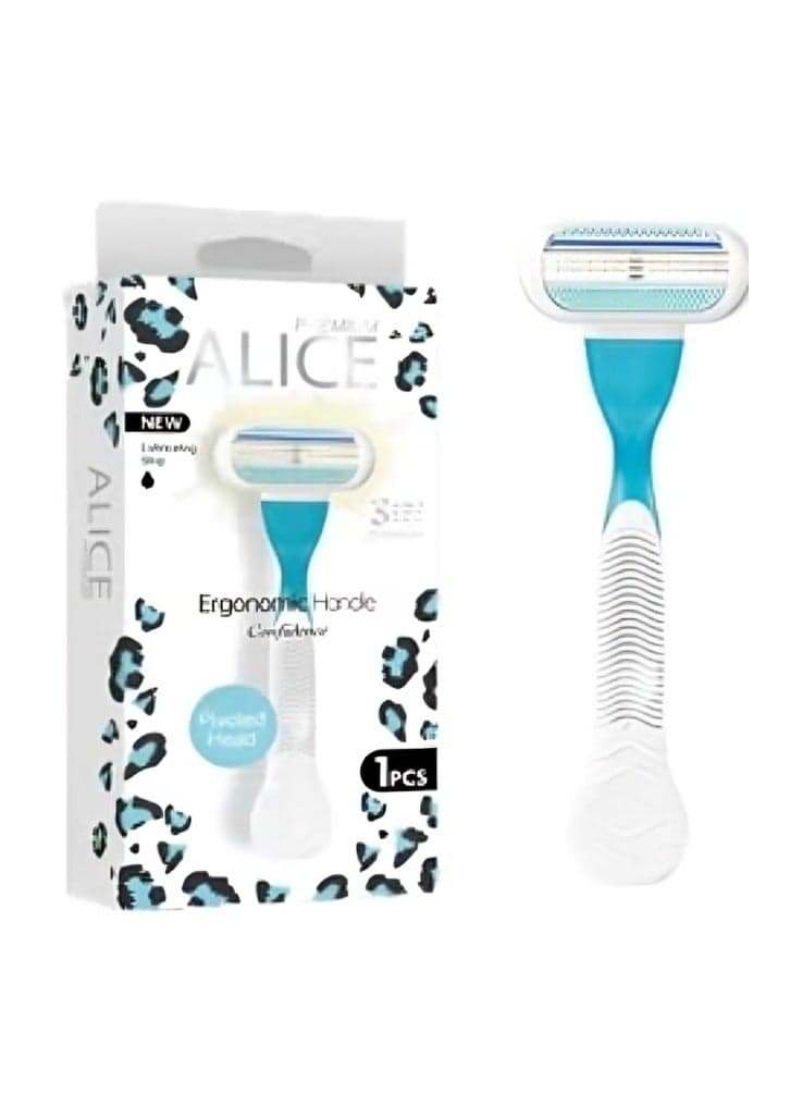 ALICE PREMIUM 3 TRIPLE BLADE ERGONOMIC HANDLE CONFIDENCE AS-22 1PCS Women's Razors & Blades