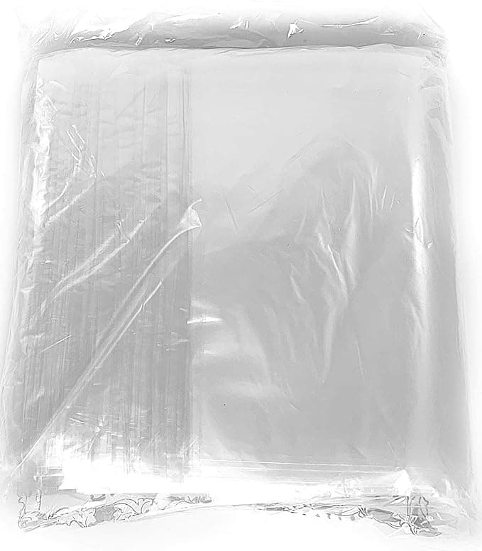 Treprof Disposable Clear Plastic Bag without Handle 40*25 100 Bags Food Savers