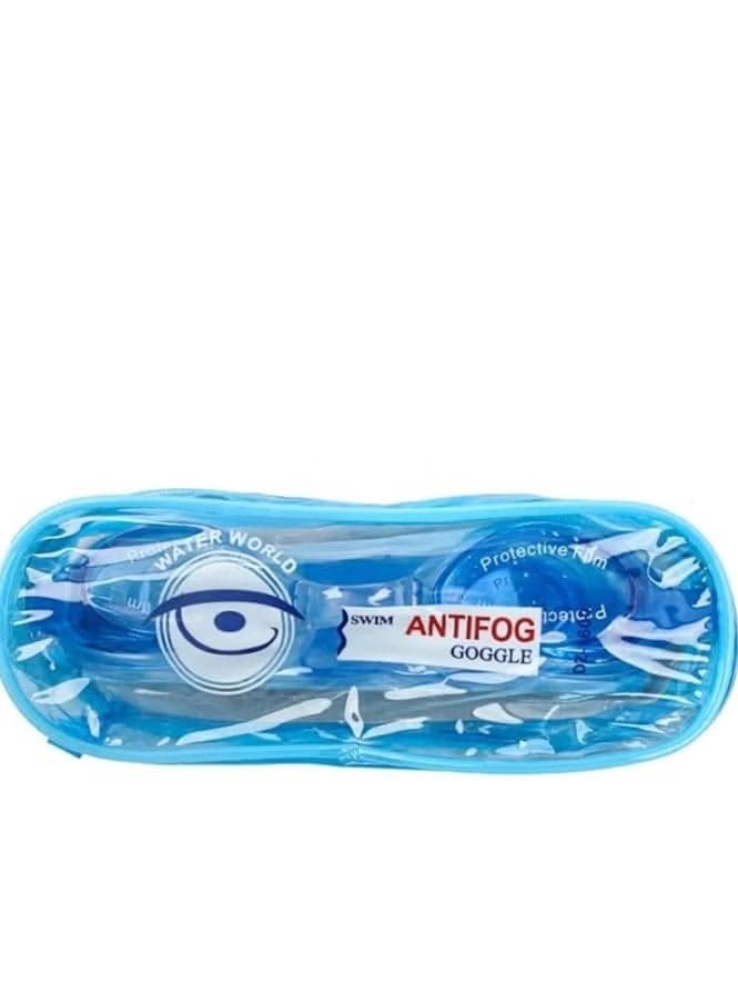 Swimming Goggles Adults.kids Large View Silicone Swimming Eyewear Large Frame Ant Leakproof Swim Eyewear For Beach Waterproof (٢)