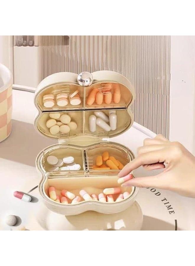 A pill box designed to keep your medication neat and accessible with 7 organized compartments for worry-free travel. Pill Cases & Splitters