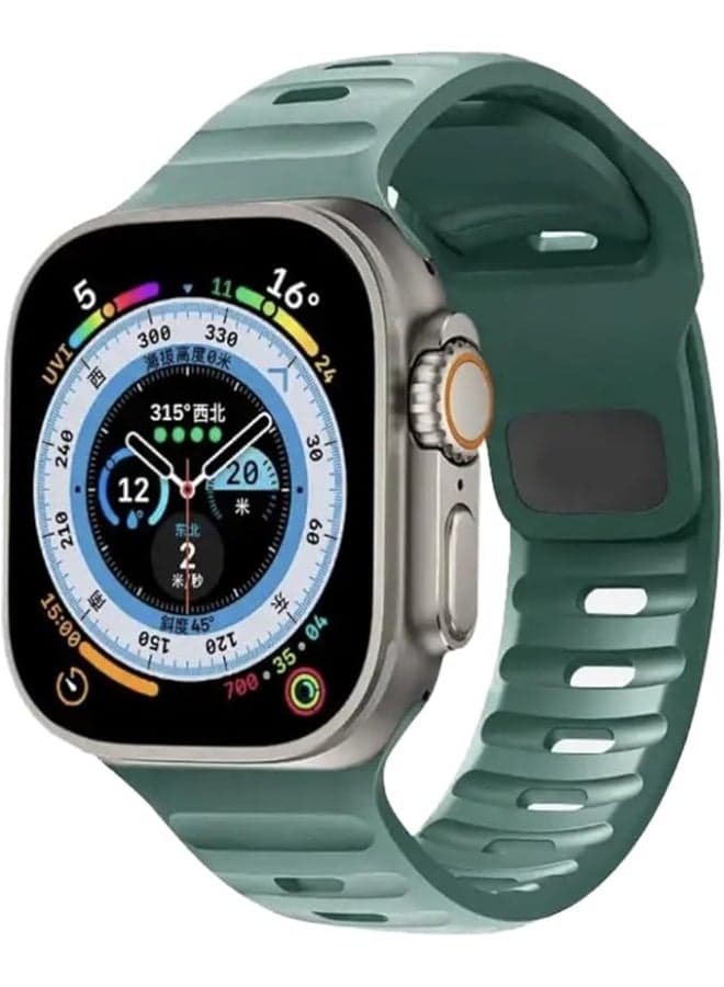 Fekra Silicone Strap For Apple Watch Ultra 49mm / 45mm / 44mm sport correa Watchband bracelet iwatch Serises 9 8 7 6 5 se Smartwatch Bands