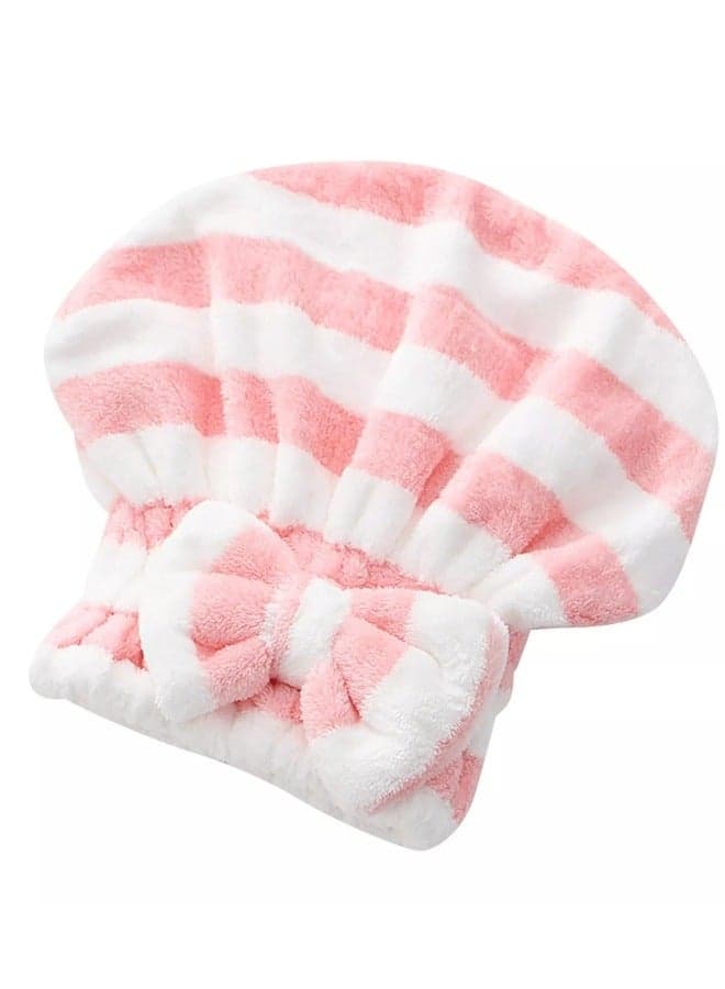 Microfiber Hair Cap for Faster Hair Drying Without Frizz (Random Color) Bath Towels (٤)