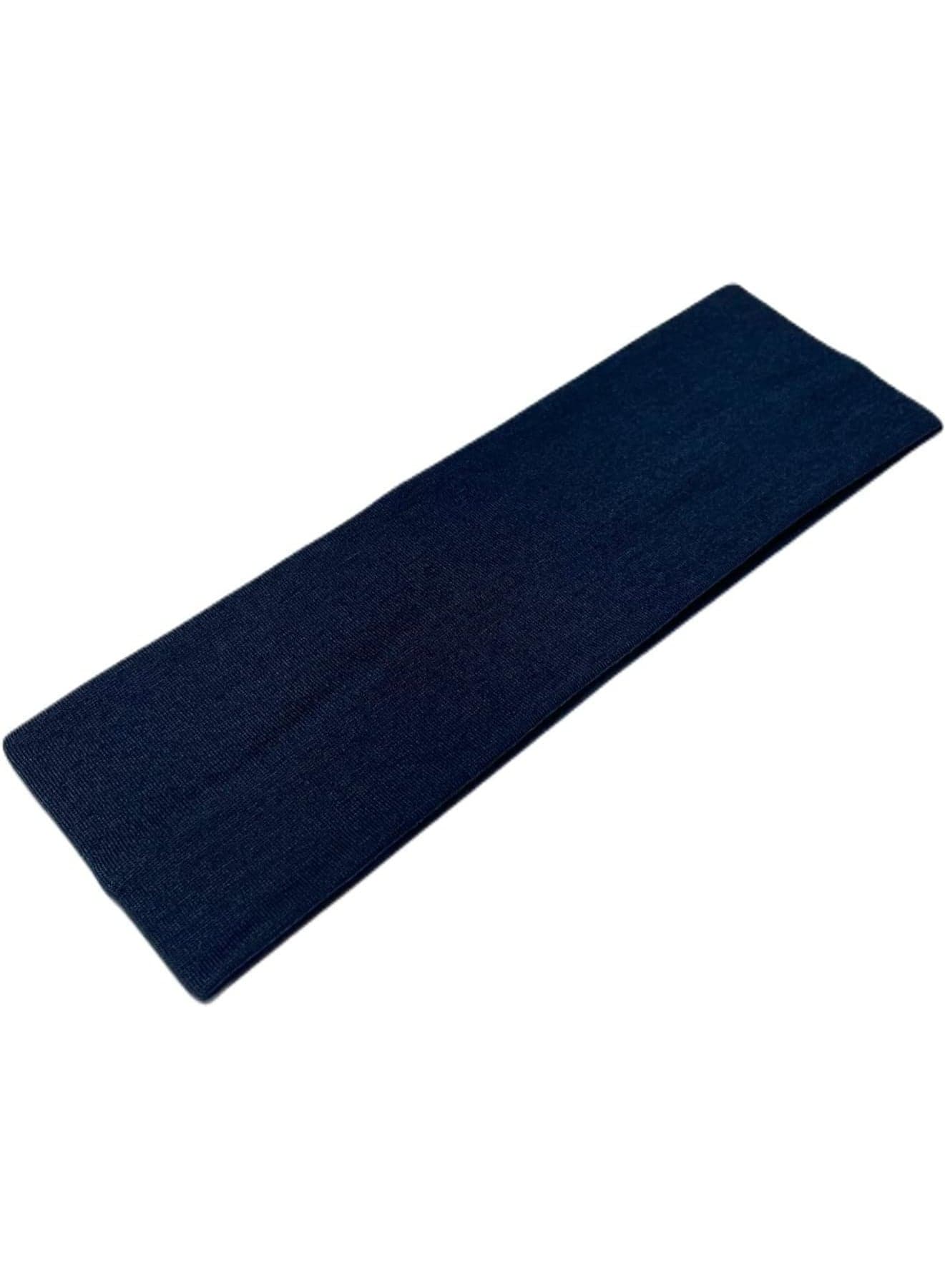 Extra Wide 7cm Plain Stretch Unisex Soft Yoga Headban (Dark Blue) Running & Training Headbands (٢)