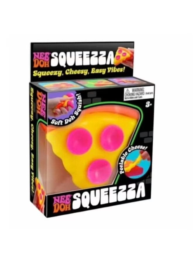 Nee Doh Squeeza Pizza Fidget Toy, 1 Random