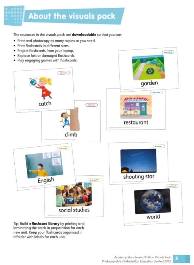 Macmillan Academy Stars Second Edition – English Course for Primary School Kids – Starter (Visual Pack) (3)