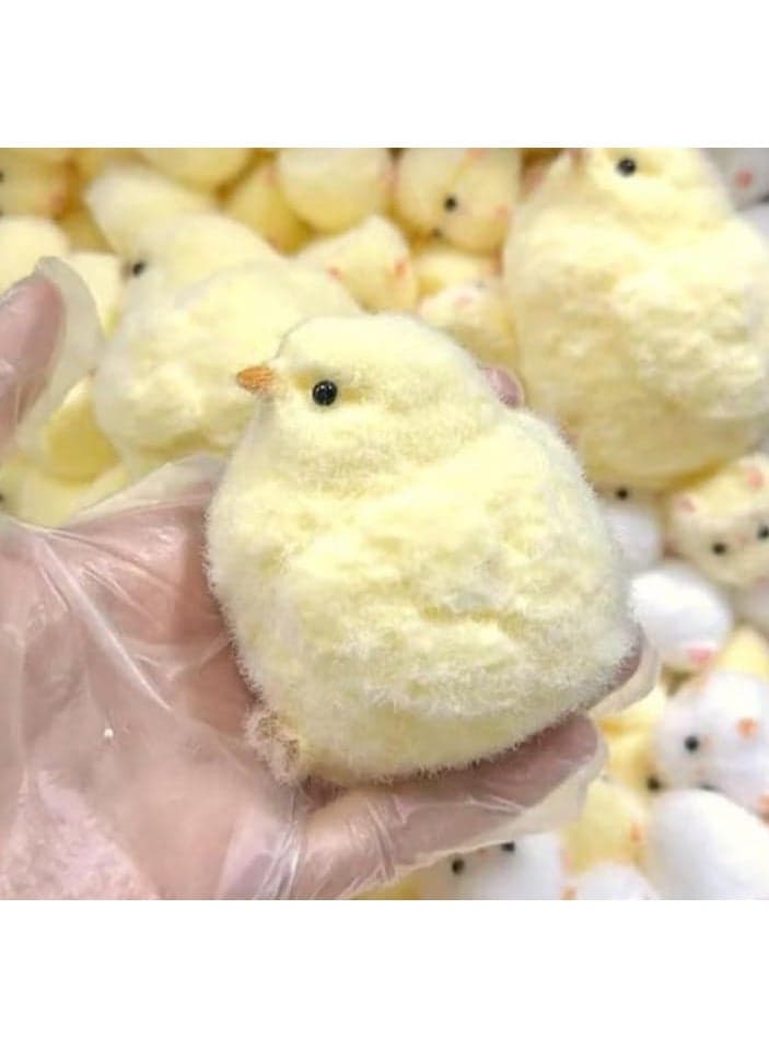 Handmade Squishy Chick Soft Squishy Fidget Toys Silicone Squeeze Toys for Stress Relief ( Chicken )