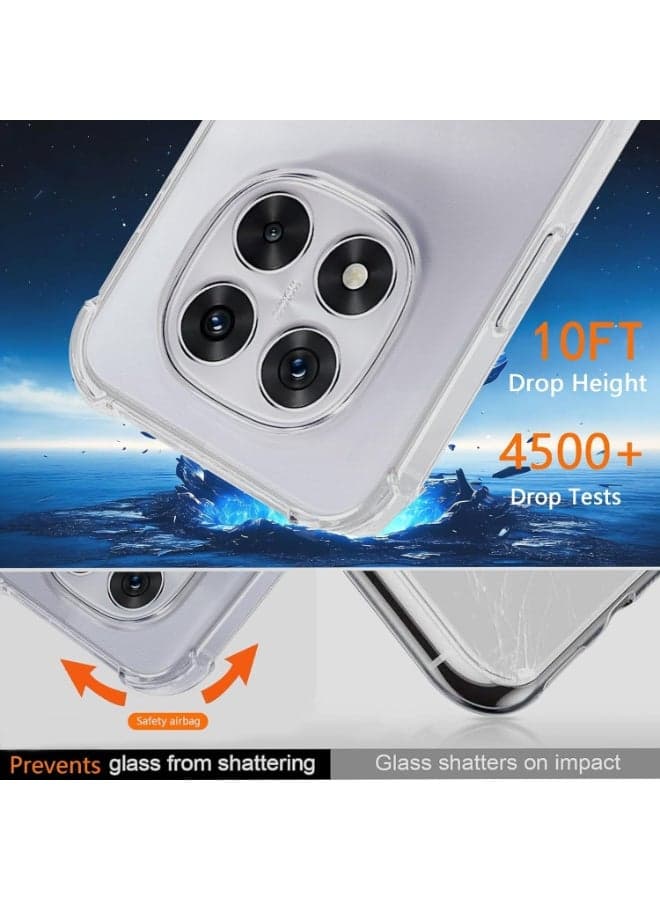 Note 15 Pro 4G Mobile Phone Case with Camera Protection, Soft TPU Silicone Case, Reinforced Edge with Reinforced Corners for Redmi Note 15 Pro 4G, Protection (Clear) (2)