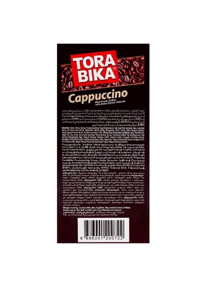 TORA BIKA Cappuccino Rich Foam Coffee with Choco Granule 5 * 25 g Instant Coffee (٣)