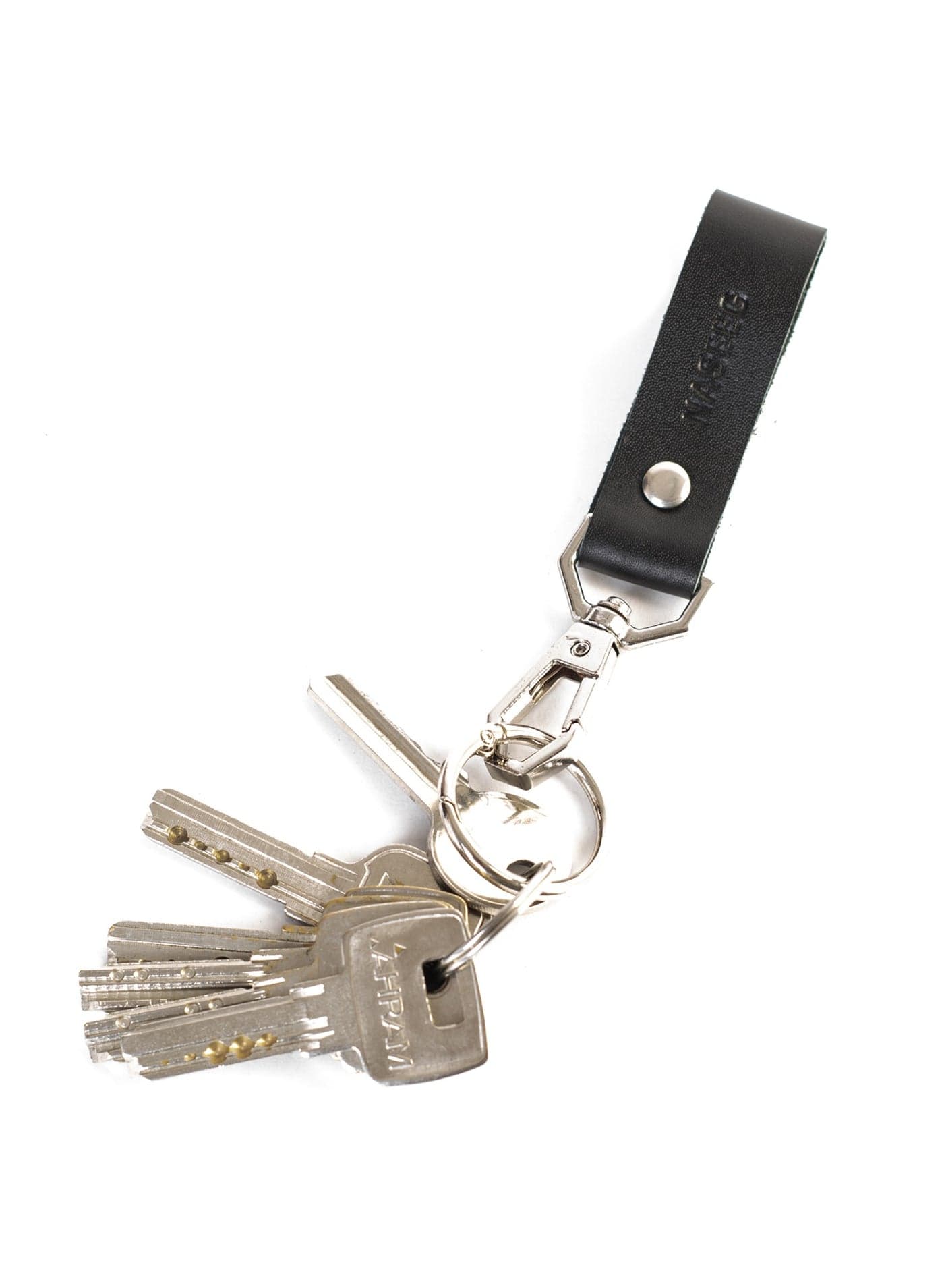 Keeper Genuine Leather Keychain Holder From Naseeg - Black Travel Key Chains (٢)