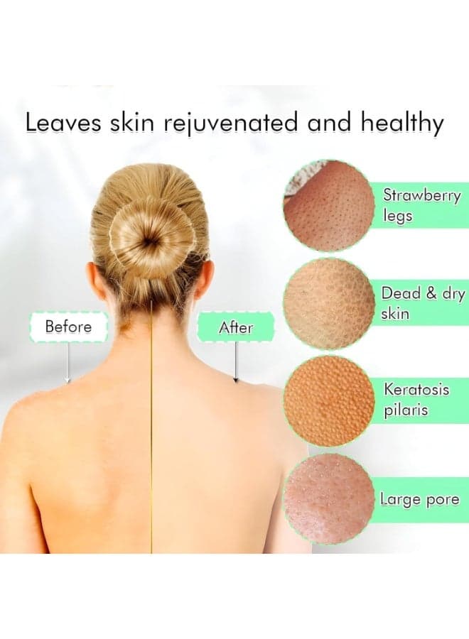 12 x 22 cm Exfoliating Loofah for Skin Brightening and Detoxification - Professional Korean Moroccan Bath Glove for Enlarged Pores and Smoothing Skin Texture - Anti-Slip Design with Comfortable Wool Lining - Essential for Skin Care and Rejuvenation - Random Color (٨)