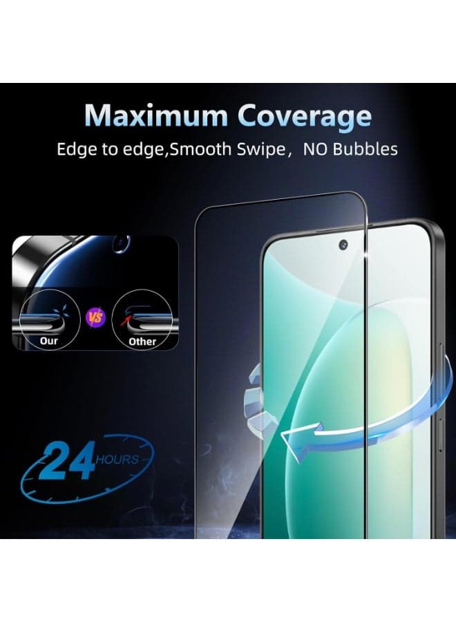 Tempered Glass Screen Protector, 9H Hardness Anti-Scratch Tempered Glass flim, Case Friendly,Anti-Scratch For Xiaomi 11T/11T Pro/Xiaomi Mi 10T/10T Pro/Poco F3 Mobile Screen Protectors (٤)