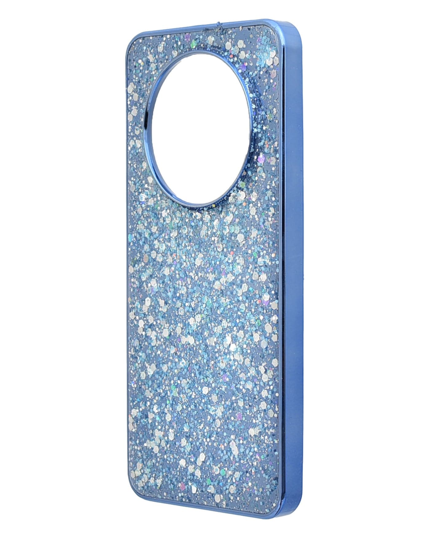 Glitter Plastic Phone Case for Realme 13 4G - Blue (3)