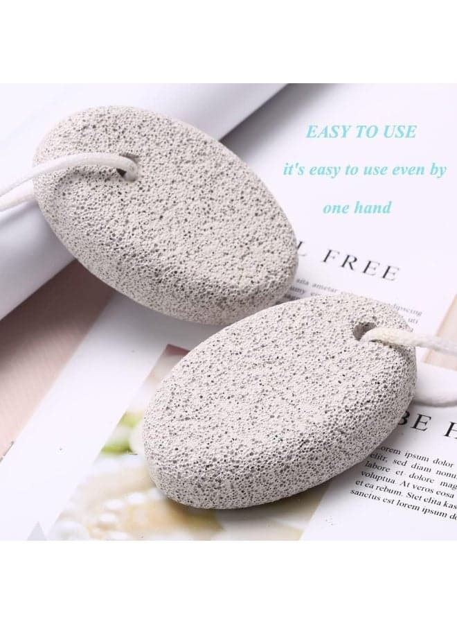 4PCS Natural Pumice Stone Set for Feet & Hands – Lava Foot Scrubber for Dead Skin & Callus Removal, Volcanic Pedicure Tools for Heel Exfoliation, Smoothing & Skin Renewal, Ideal Home Foot Care and Skin Care Routine (5)