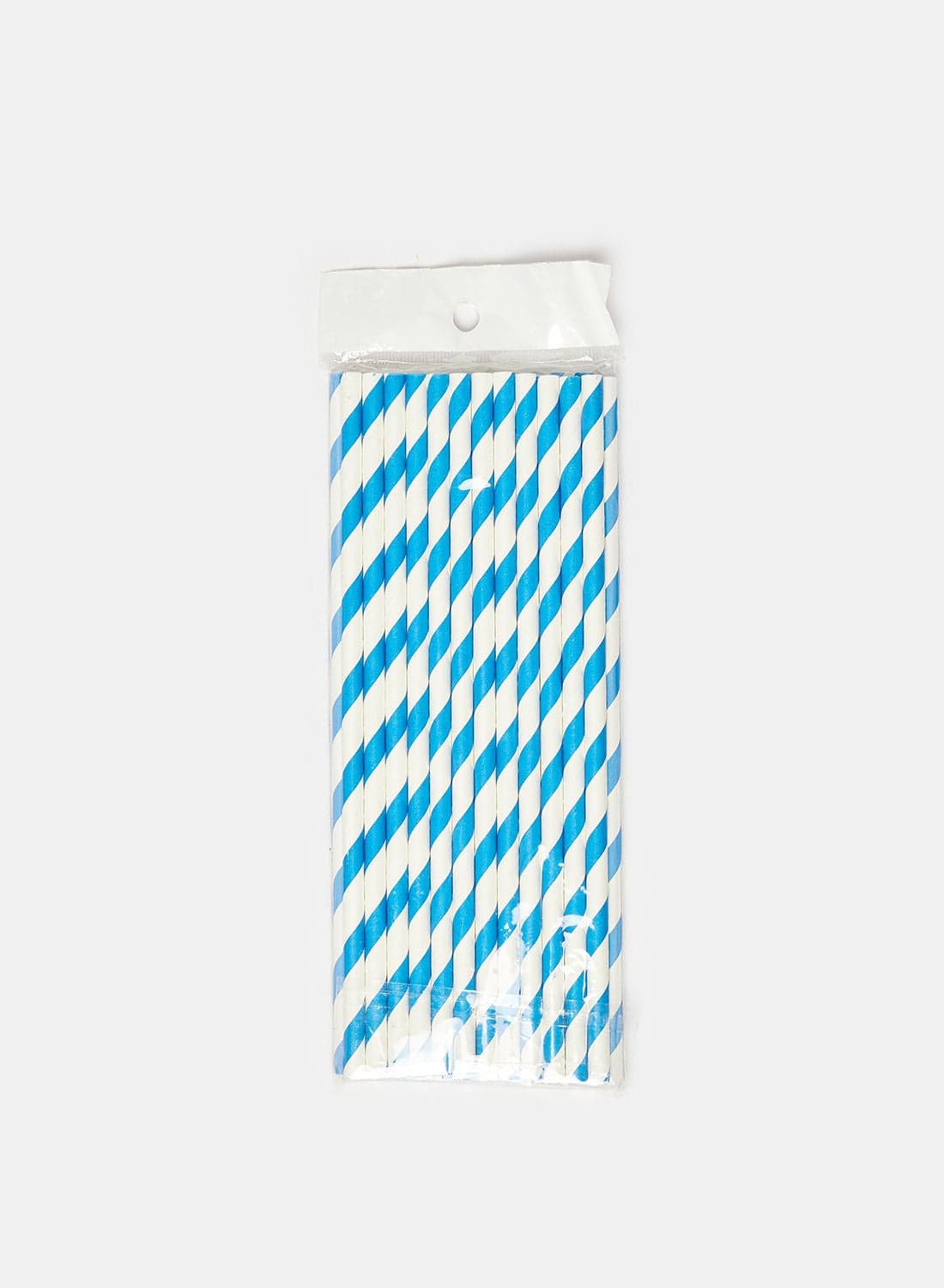 Swirl Straw Blue Party Tableware