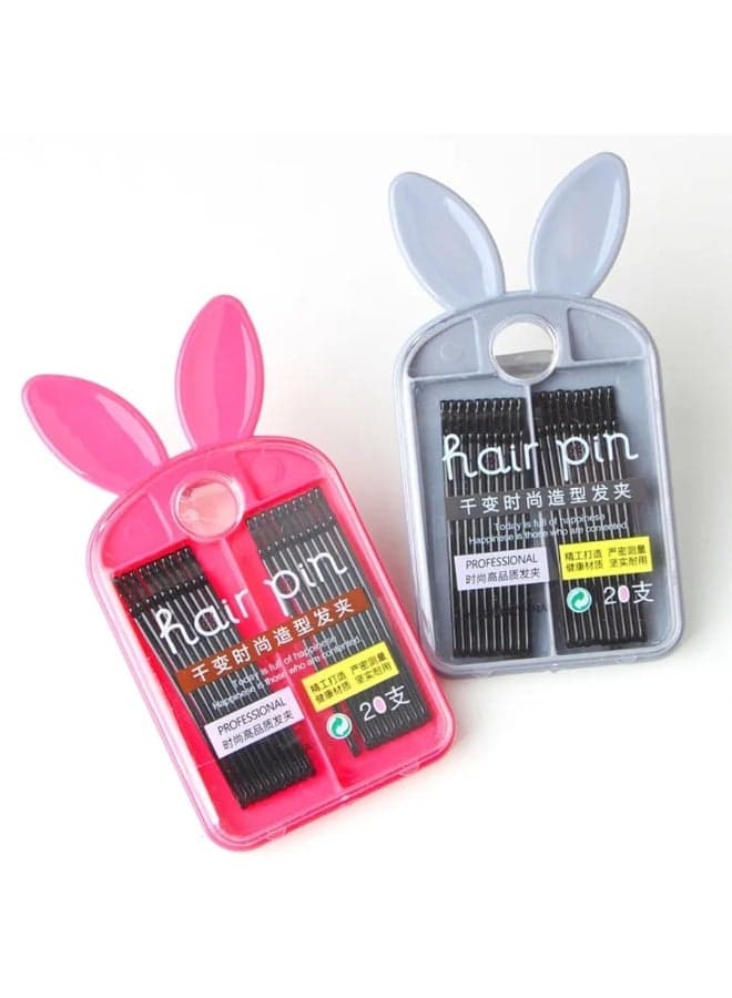 Hair Bobby Pins Set in Bunny Case Hair Multi Stylers (3)