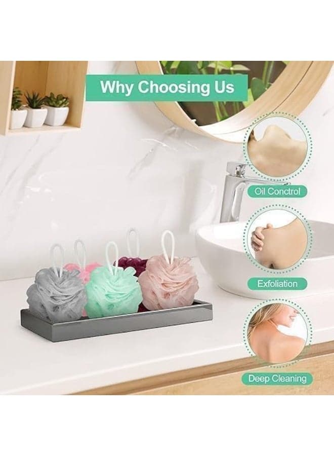 Bath Loofah Multicolor Bath Sponge for Skin Cleansing Pack of 3 Loofahs, Sponges & Poufs (٥)