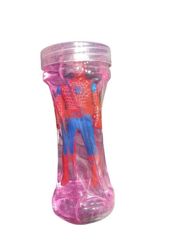 Crystal Slime Bottle With SuperHero Character (Pink) Slime & Putty Toys