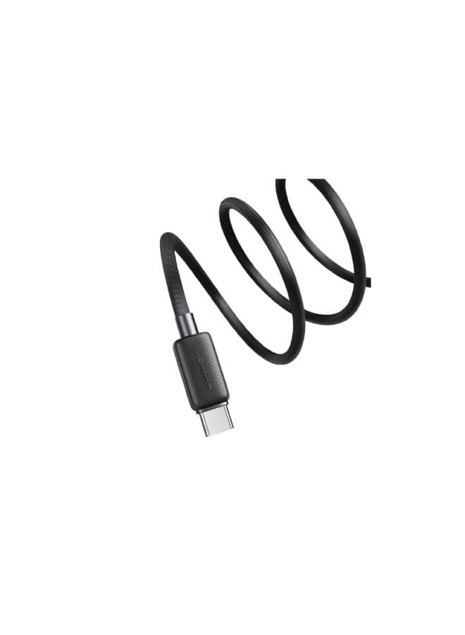 Usams 60W Strip Data Cable Type-C to Type-C 2M - Black (2)